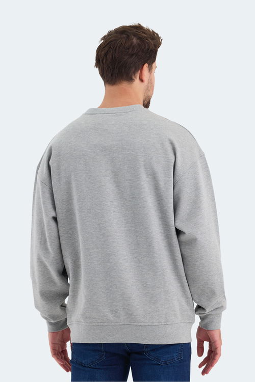 Slazenger VADIK 2li set Erkek Oversıze Siyah - Gri Sweatshirt