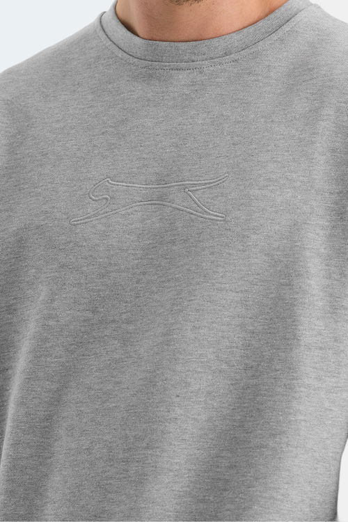 Slazenger VADIK 2li set Erkek Oversıze Siyah - Gri Sweatshirt