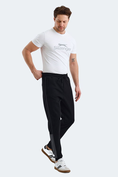 Slazenger VALARY 2 Lİ SET Erkek Siyah - Koyu Gri Eşofman Altı