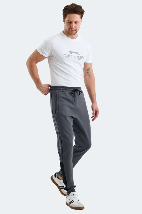 Slazenger VALARY 2 Lİ SET Erkek Bej - Koyu Gri Eşofman Altı