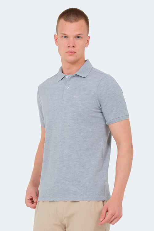 Slazenger VALE KTN 5li Set Erkek Tişört Beyaz - Siyah - Gri - Koyu Gri - Saks Mavi