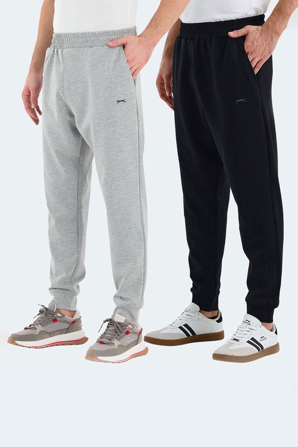 Slazenger VALERIE 2 Lİ SET Erkek Cepli Siyah - Gri Eşofman Altı Slazenger VALERIE 2 Lİ SET Erkek Cepli Siyah - Gri Eşofman Altı
