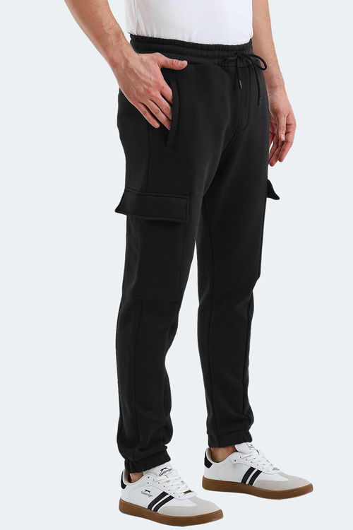 Slazenger VALORA 2 Lİ SET Erkek Cepli Dar Paça Siyah - Petrol Eşofman Altı