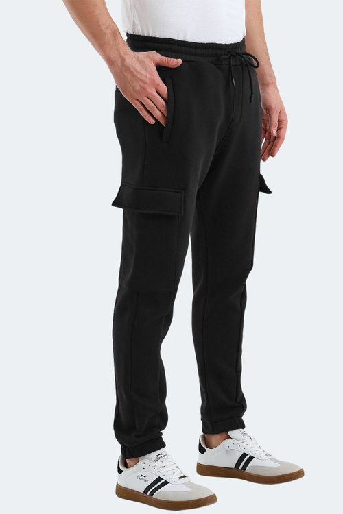 Slazenger VALORA 2 Lİ SET Erkek Kargo Cepli Siyah - Petrol Eşofman Altı