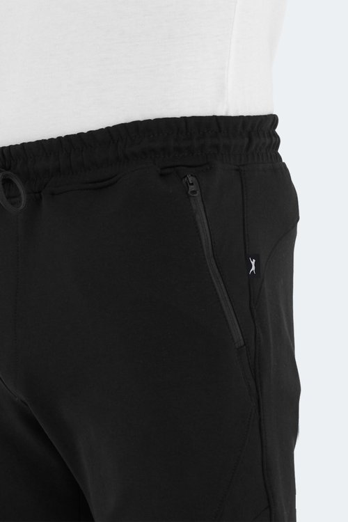 Slazenger VENOM 2 Lİ SET Erkek Fermuar Cepli Slim Fit Siyah - Bej Eşofman Altı