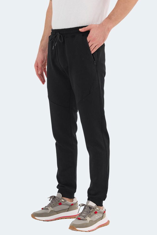 Slazenger VENOM 2 Lİ SET Erkek Fermuar Cepli Dar Paça Siyah - Koyu Gri Pantolon