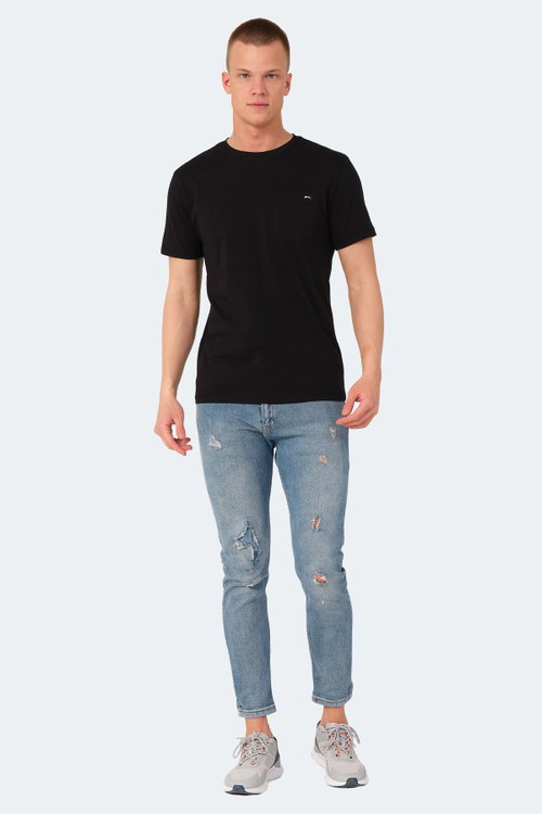 Slazenger VESELA 2 Lİ SET Erkek Siyah -Taş Gri Tişört