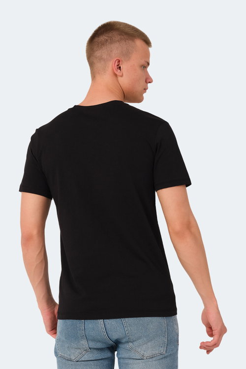 Slazenger VESELA 2 Lİ SET Erkek Siyah -Taş Gri Tişört