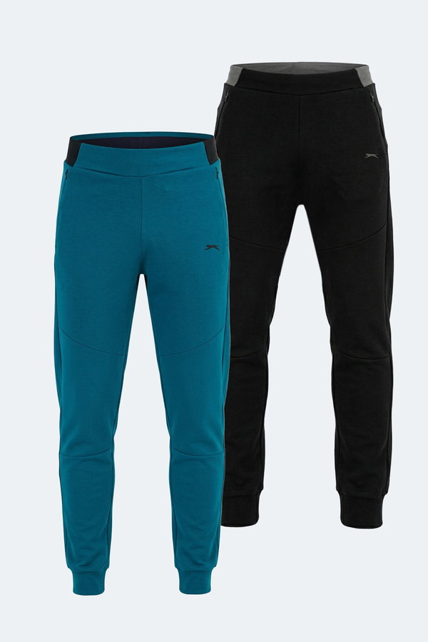 Slazenger VESSEL 2 Lİ SET Erkek Siyah - Petrol Eşofman Altı