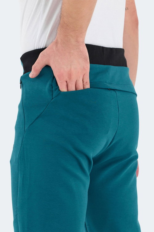 Slazenger VESSEL 2 Lİ SET Erkek Siyah - Petrol Eşofman Altı