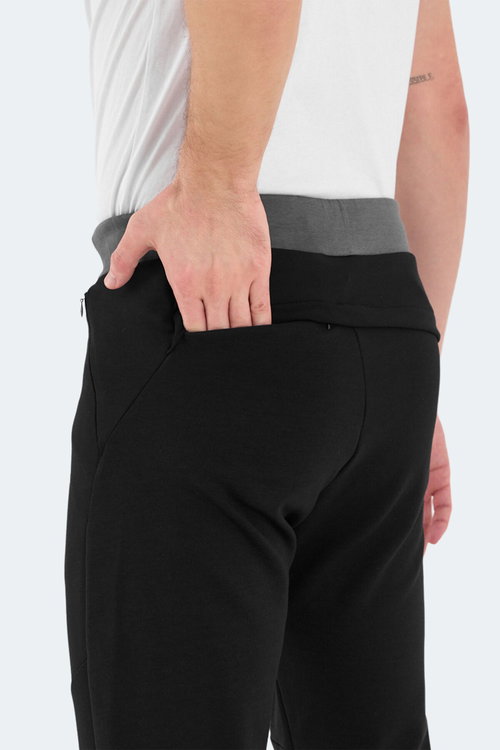 Slazenger VESSEL 2 Lİ SET Erkek Siyah - Koyu Gri Eşofman Altı