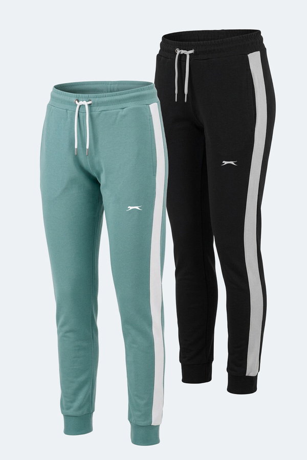 Slazenger VEVA 2 Lİ SET Kadın Yeşil - Siyah Eşofman Altı