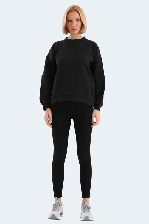 Slazenger VIA 2 Lİ SET Kadın Siyah - Petrol Sweatshırt