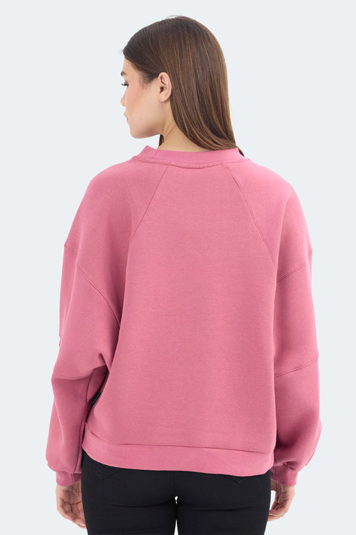 Slazenger VIA 2 Lİ SET Kadın Petrol - Gül Sweatshırt