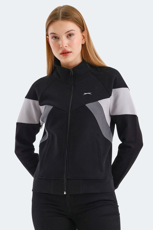 Slazenger VICTORY 2 li set Kadın Fermuarlı Dik Yaka Cepli Sweatshırt