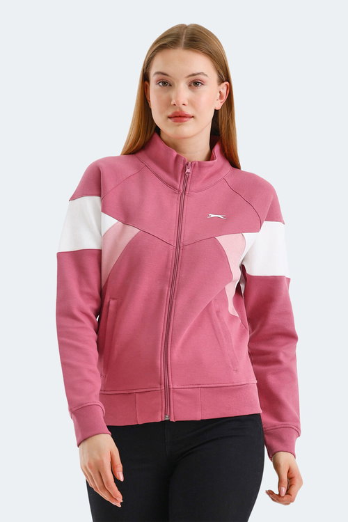 Slazenger VICTORY 2 li set Kadın Fermuarlı Dik Yaka Cepli Sweatshırt
