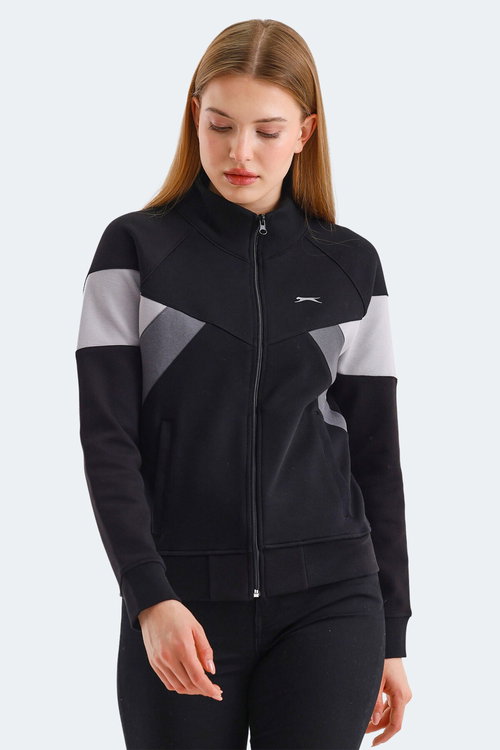 Slazenger VICTORY 2 li set Kadın Fermuarlı Dik Yaka Cepli Sweatshırt