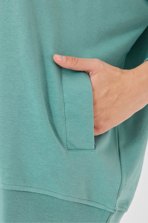 Slazenger VIKENTI SW 2 Lİ SET Kadın Yeşil - Gül Sweatshırt