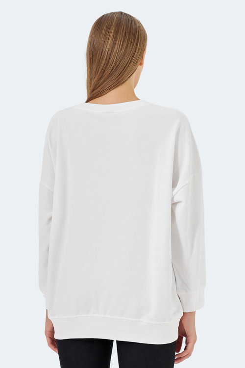 Slazenger VIKENTI SW 2 Lİ SET Kadın Beyaz - Siyah Sweatshırt