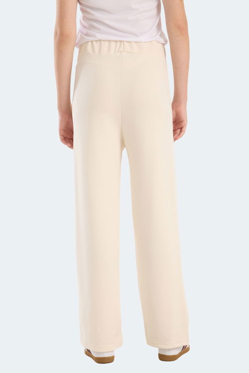 Slazenger VILLE CZG Kadın Bol Paça Ekru Eşofman Altı