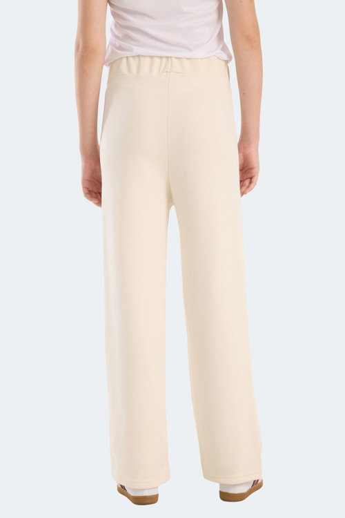 Slazenger VILLE CZG Kadın Bol Paça Ekru Pantolon