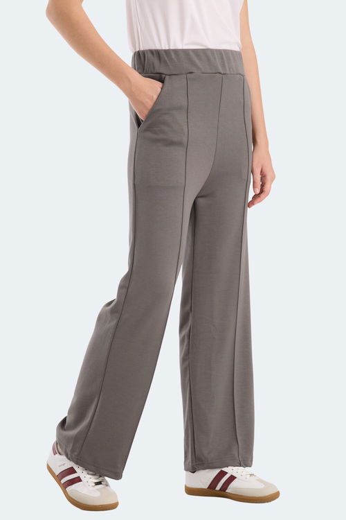 Slazenger VILLE CZG Kadın Bol Paça Koyu Gri Eşofman Altı