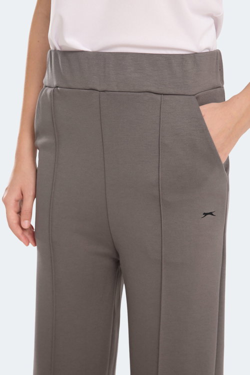 Slazenger VILLE CZG Kadın Bol Paça Koyu Gri Pantolon