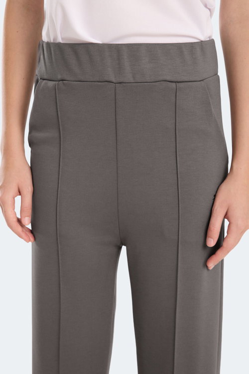 Slazenger VILLE CZG Kadın Bol Paça Koyu Gri Pantolon
