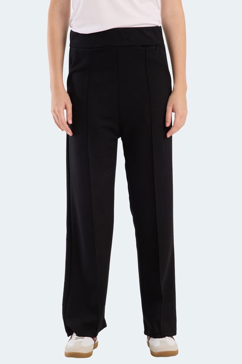 Slazenger VILLE CZG Kadın Bol Paça Siyah Eşofman Altı