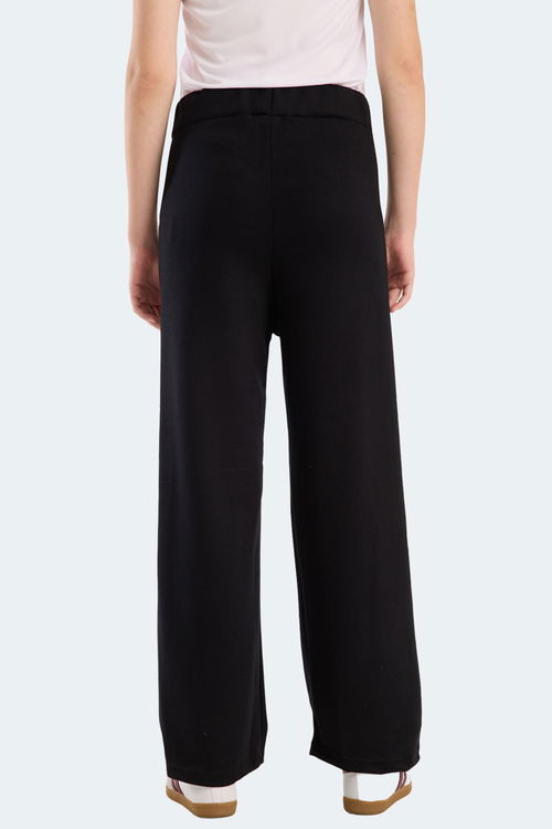 Slazenger VILLE CZG Kadın Bol Paça Siyah Eşofman Altı