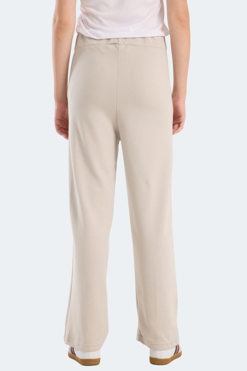Slazenger VILLE CZG Kadın Bol Paça Taş Gri Pantolon