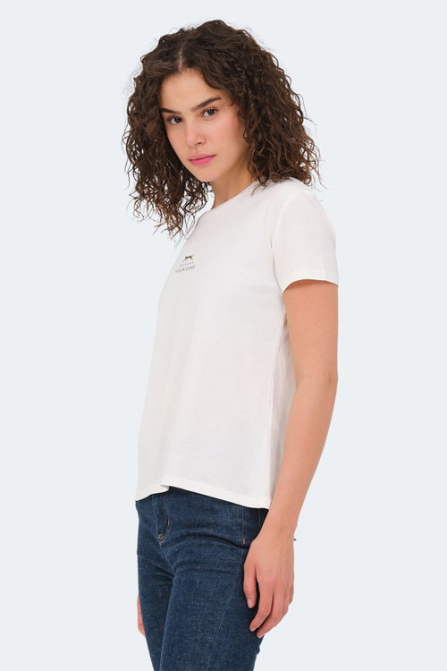 Slazenger VIRAJ 2 Lİ SET Kadın Ekru - Fuşya Tişört