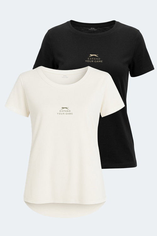 Slazenger VIRAJ 2 Lİ SET Kadın Tişört