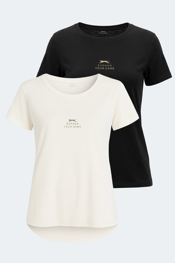 Slazenger VIRAJ 2 Lİ SET Kadın Tişört