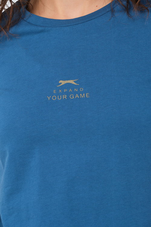 Slazenger VIRAJ 3 lü Set Kadın Ekru - Siyah - Petrol Tişört