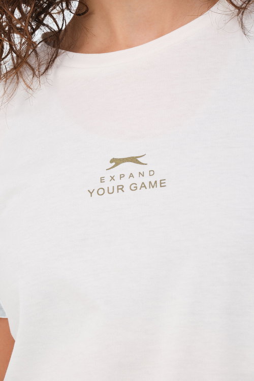 Slazenger VIRAJ 3 lü Set Kadın Ekru - Siyah - Petrol Tişört