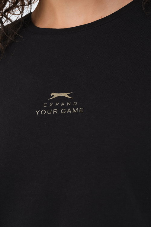 Slazenger VIRAJ 3 lü Set Kadın Ekru - Siyah - Petrol Tişört