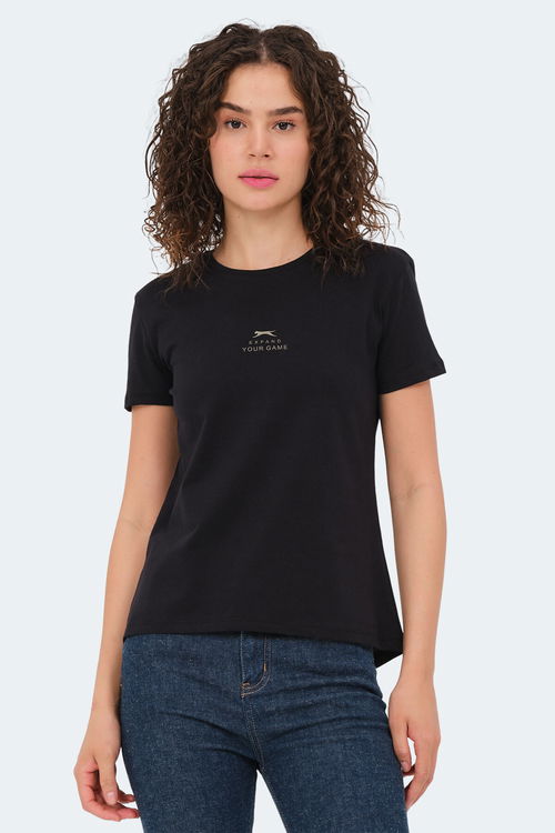 Slazenger VIRAJ 3lü Set Kadın Tişört Ekru - Siyah - Bej