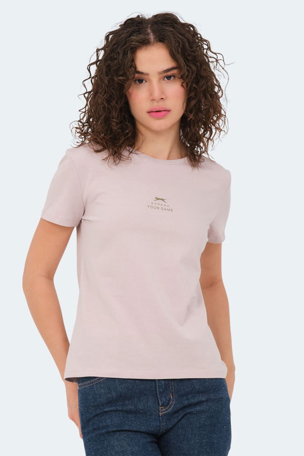 Slazenger VIRAJ 3lü Set Kadın Tişört Taş Gri - Petrol - Koyu Gri