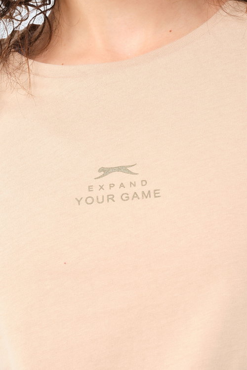 Slazenger VIRAJ 3 lü Set Kadın Bej - Saks Mavi- Su Yeşili Tişört