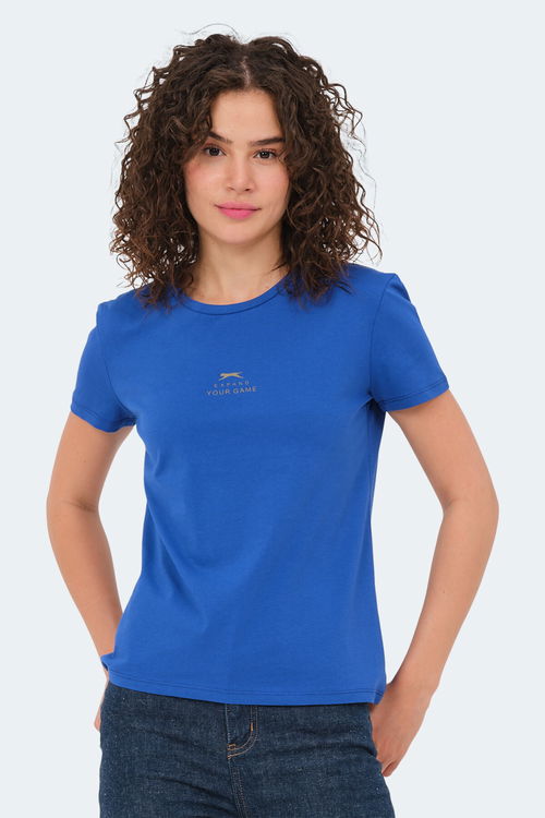 Slazenger VIRAJ 5li Set Kadın Tişört Ekru - Siyah - Bej - Fuşya - Saks Mavi