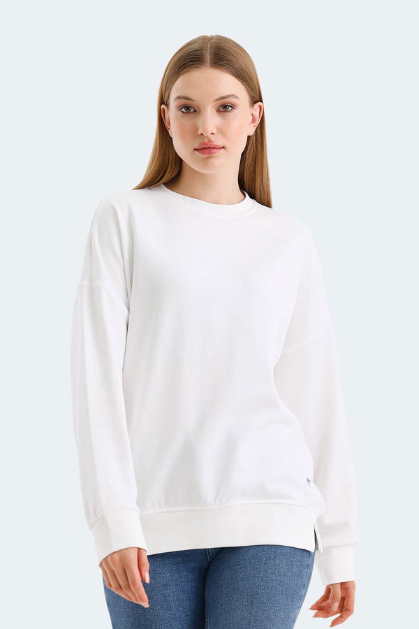 Slazenger VIRTUE 2 li set Kadın Beyaz - Siyah Sweatshirt