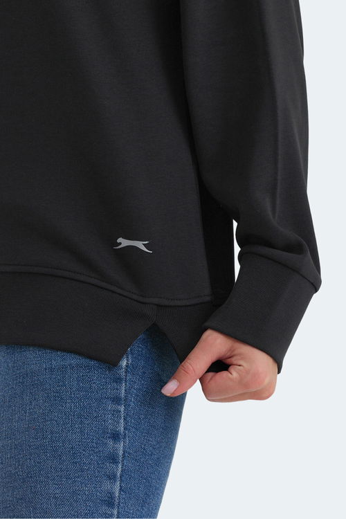 Slazenger VIRTUE 2 li set Kadın Oversıze Beyaz - Siyah Sweatshirt