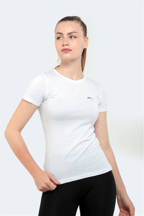 Slazenger YELENA Kadın T-Shirt Beyaz