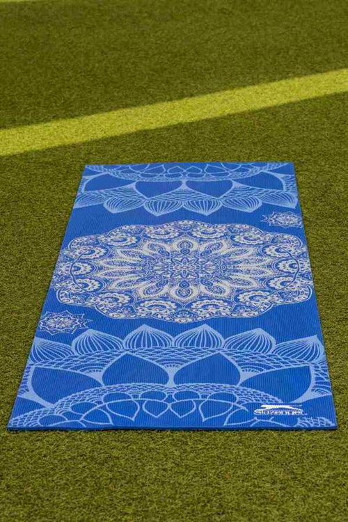 Slazenger Yoga Mat 173*61 cm - 6 mm Unisex Mavi Yoga Minder Ve Matları