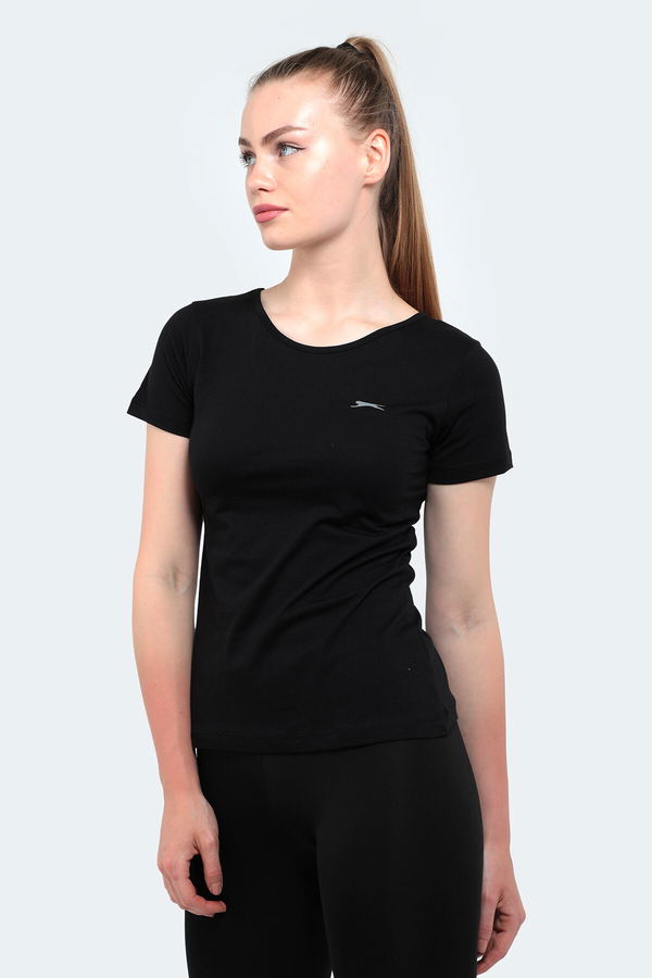 Slazenger YULYA Kadın Siyah Tişört