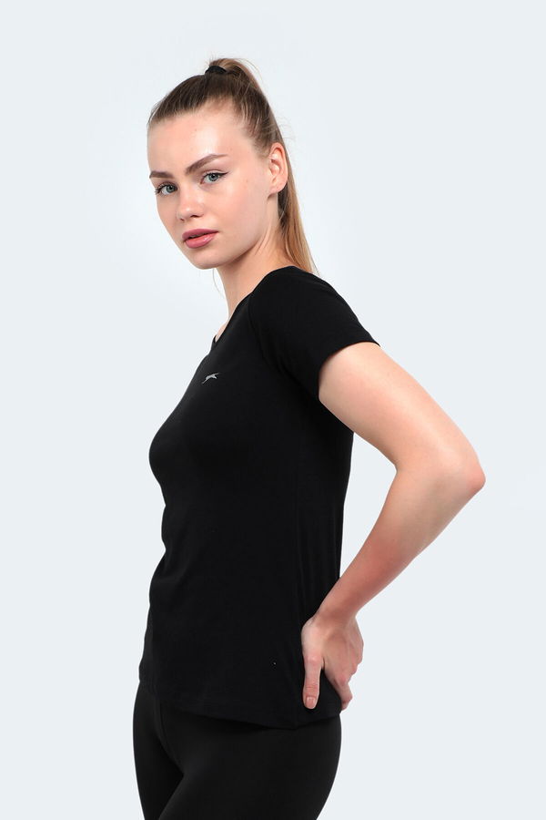 Slazenger YULYA Kadın Siyah Tişört