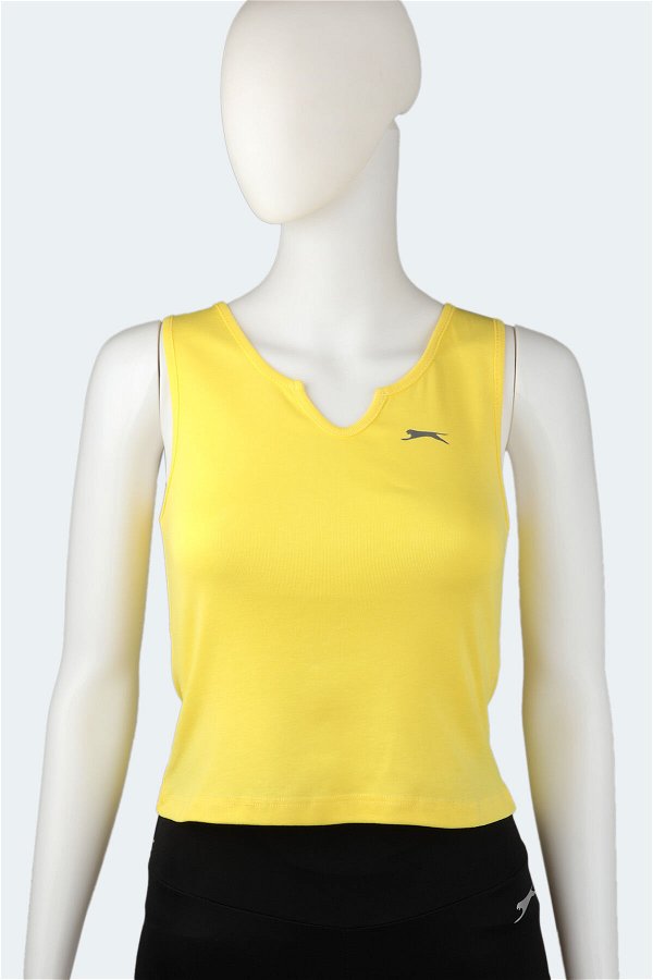 Slazenger YURA Kadın Fitness T-Shirt Sarı