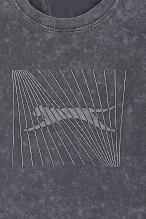 Slazenger ZAIR Erkek Baskılı Gri Tişört