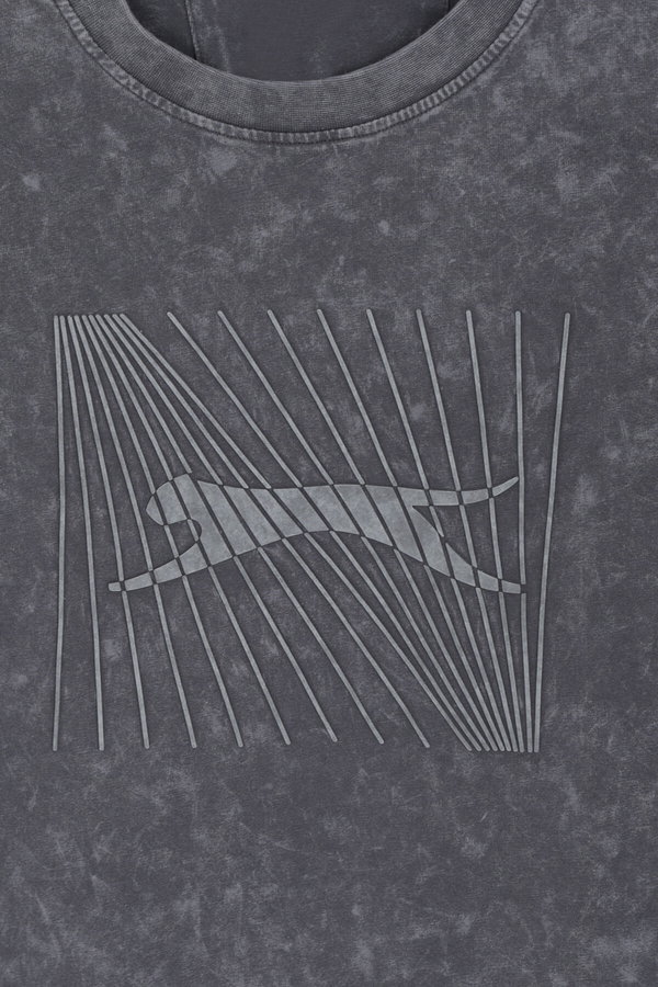 Slazenger ZAIR Erkek Baskılı Gri Tişört